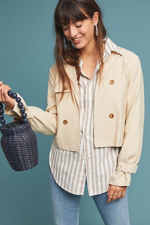 Slide View: 1: Delores Draped Jacket