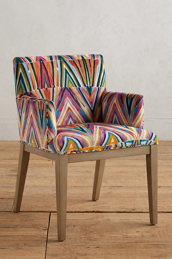 Slide View: 1: Medina Geo-Printed Emrys Armchair