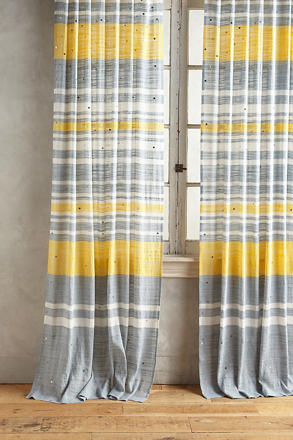Slide View: 1: Cabana Sequined Curtain