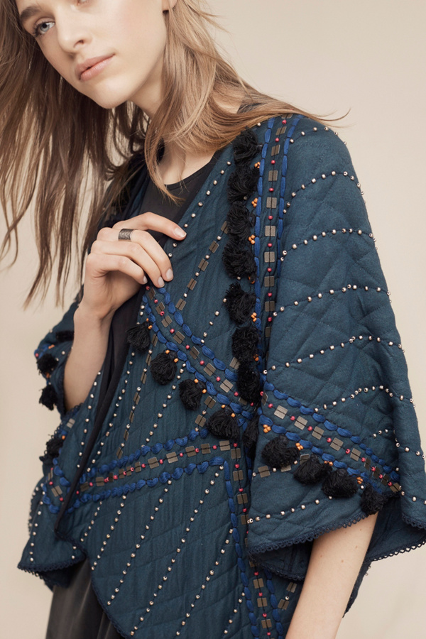 Quilted Sequin Kimono Anthropologie