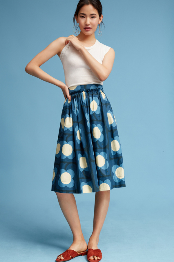 Pleated Daisy Skirt Anthropologie