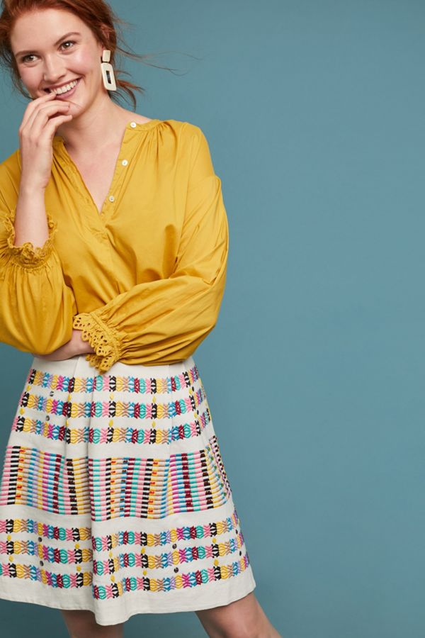 Slide View: 1: Beaded Rainbow Skirt