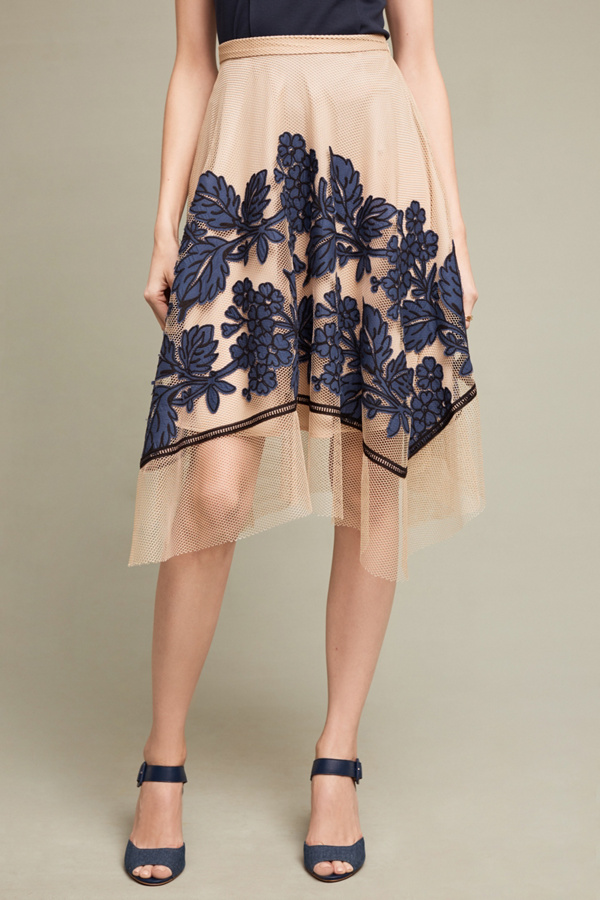 netted maxi skirt