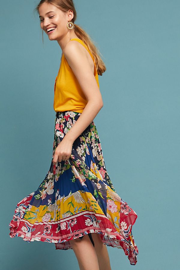 Slide View: 1: Leora Floral Skirt