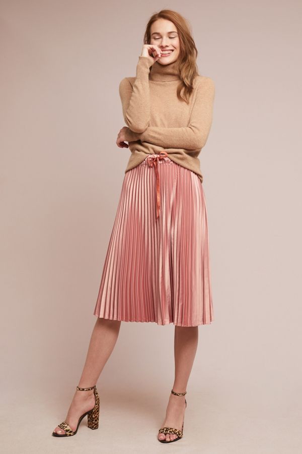Scotch & Soda, Pleated Satin Skirt
