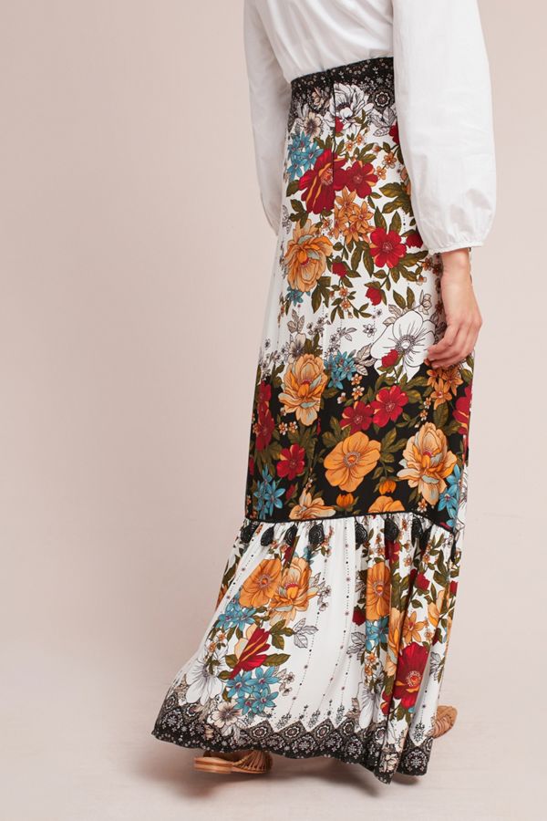 farm rio tiered maxi skirt
