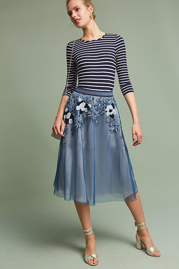 Slide View: 1: Victoria Embellished Skirt