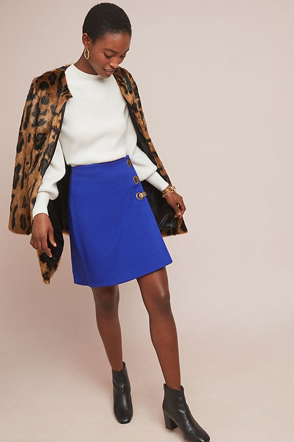 Slide View: 1: Monae Structured Mini Skirt