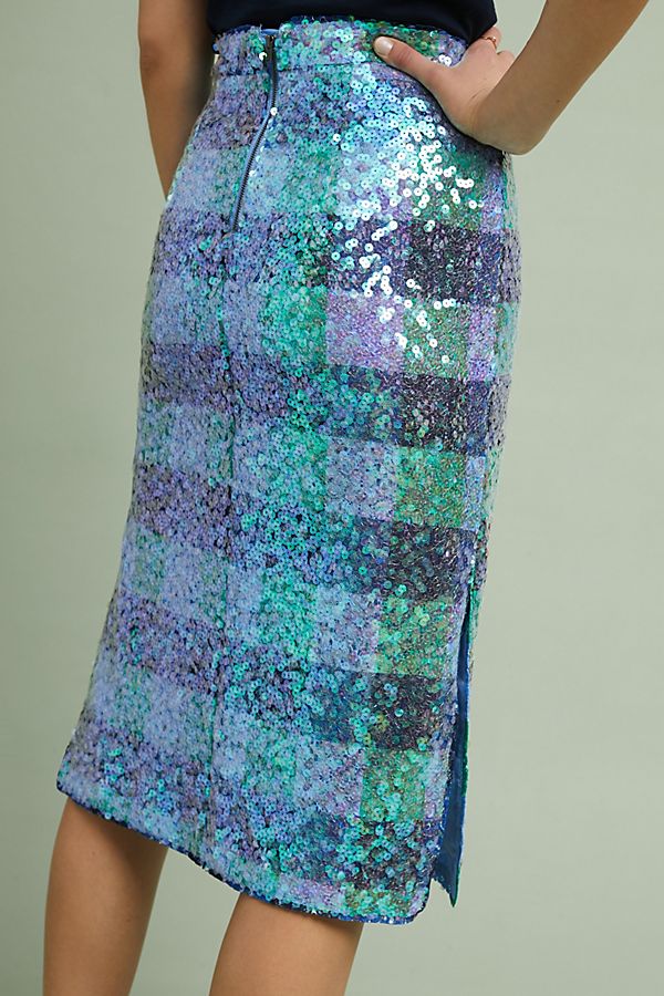 Sequined Palette Midi Skirt | Anthropologie