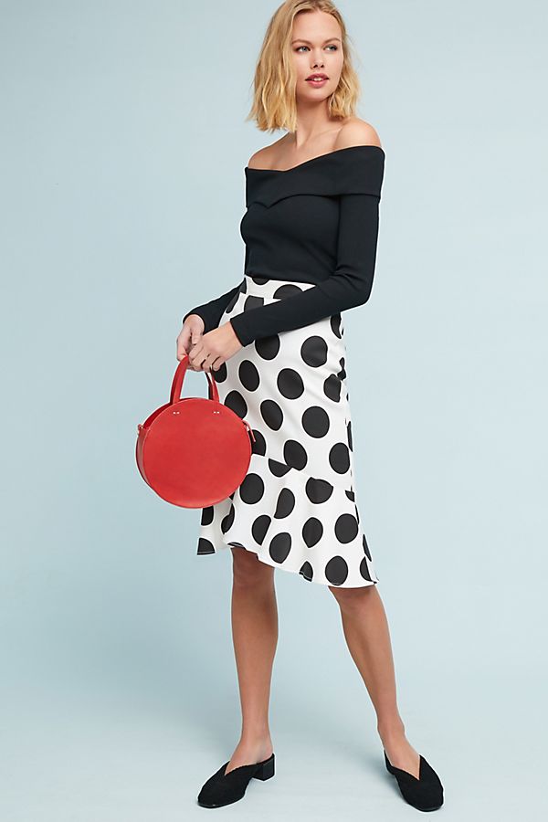 Slide View: 1: Retro Flounced Skirt