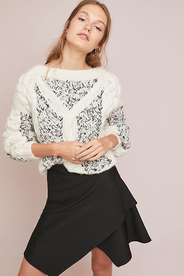 Slide View: 1: Layered Mini Skirt