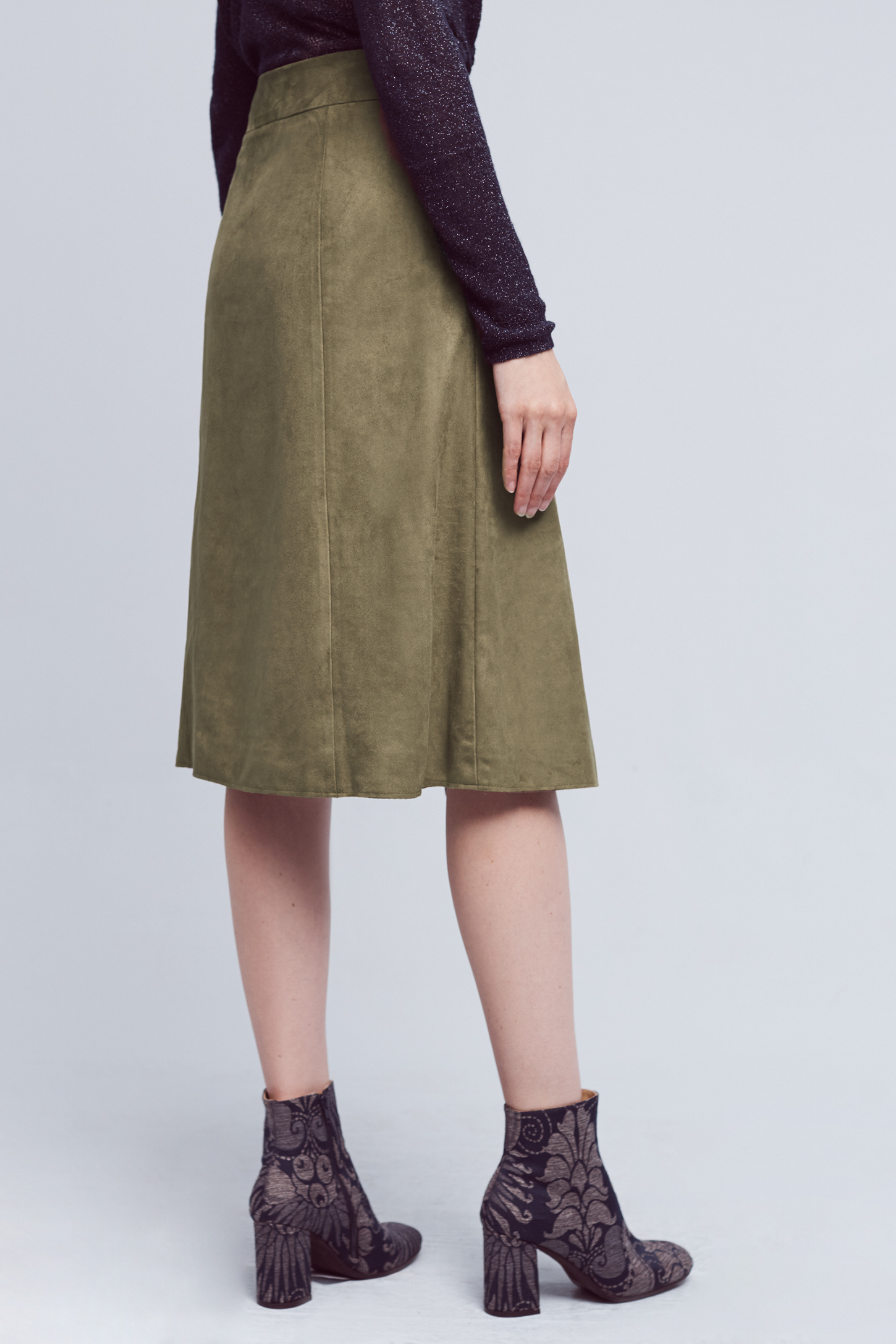 Ariana Vegan Leather Wrap Skirt Anthropologie