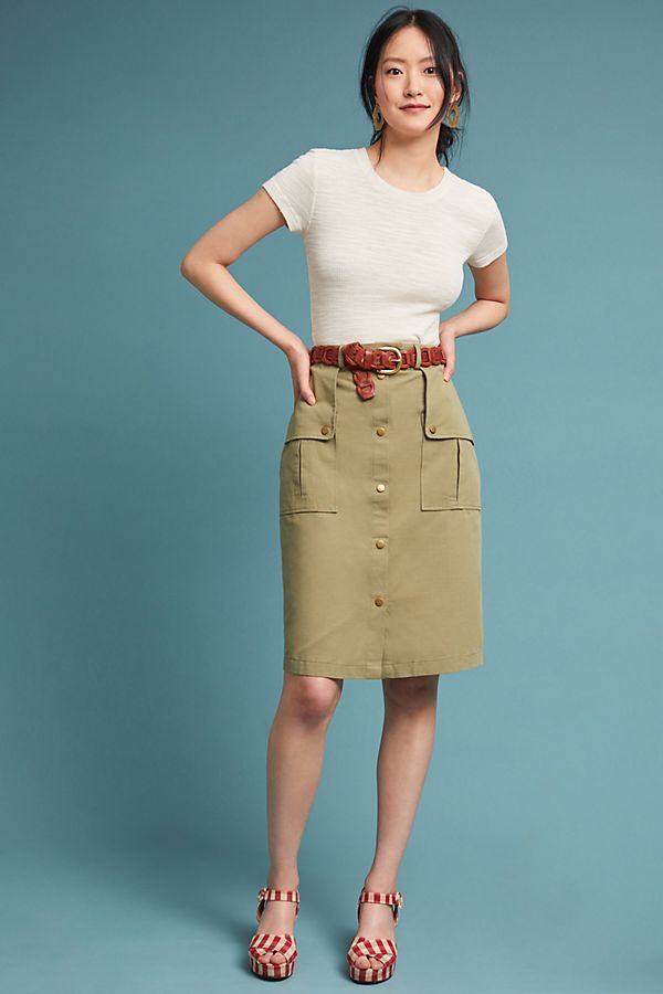 Slide View: 1: Utility Pencil Skirt