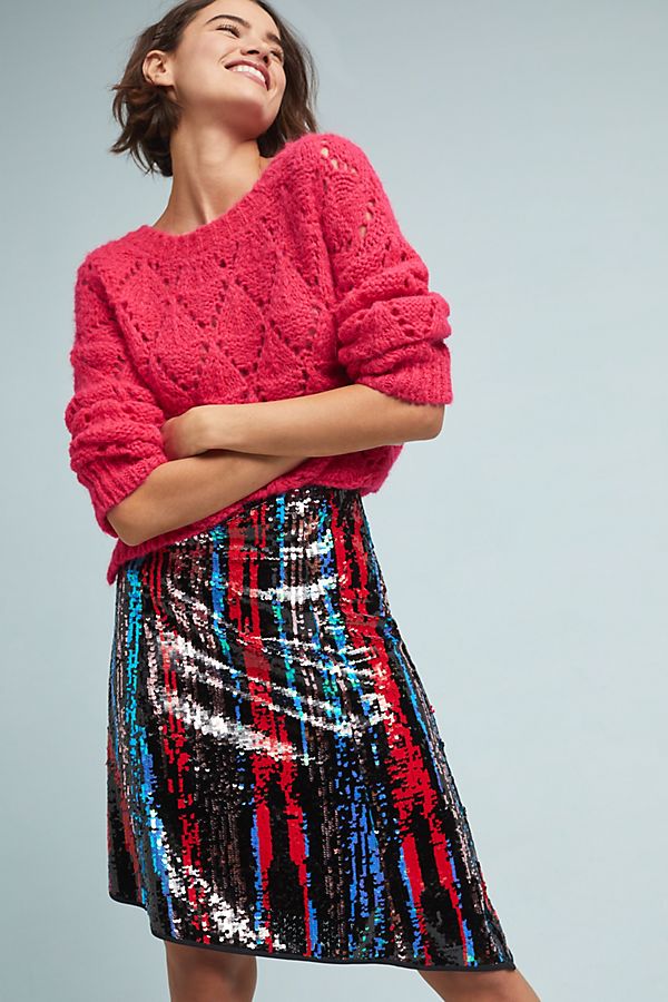 Slide View: 1: Dazzler Sequin Skirt