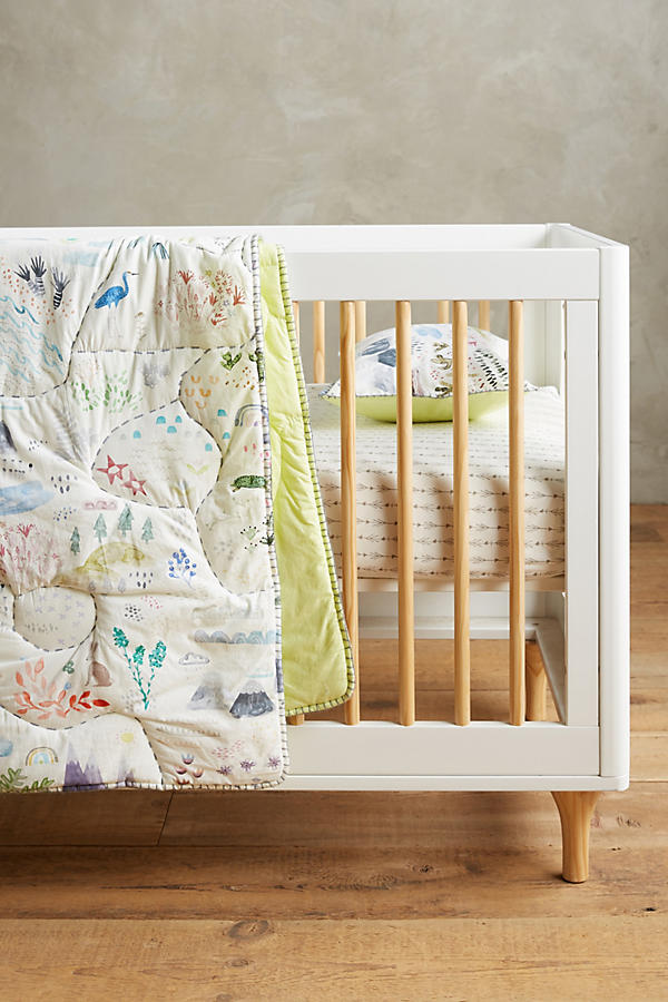 Slide View: 6: Wilderness Map Kids Quilt