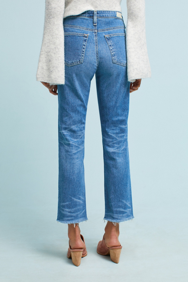 ag isabelle high rise straight crop jeans