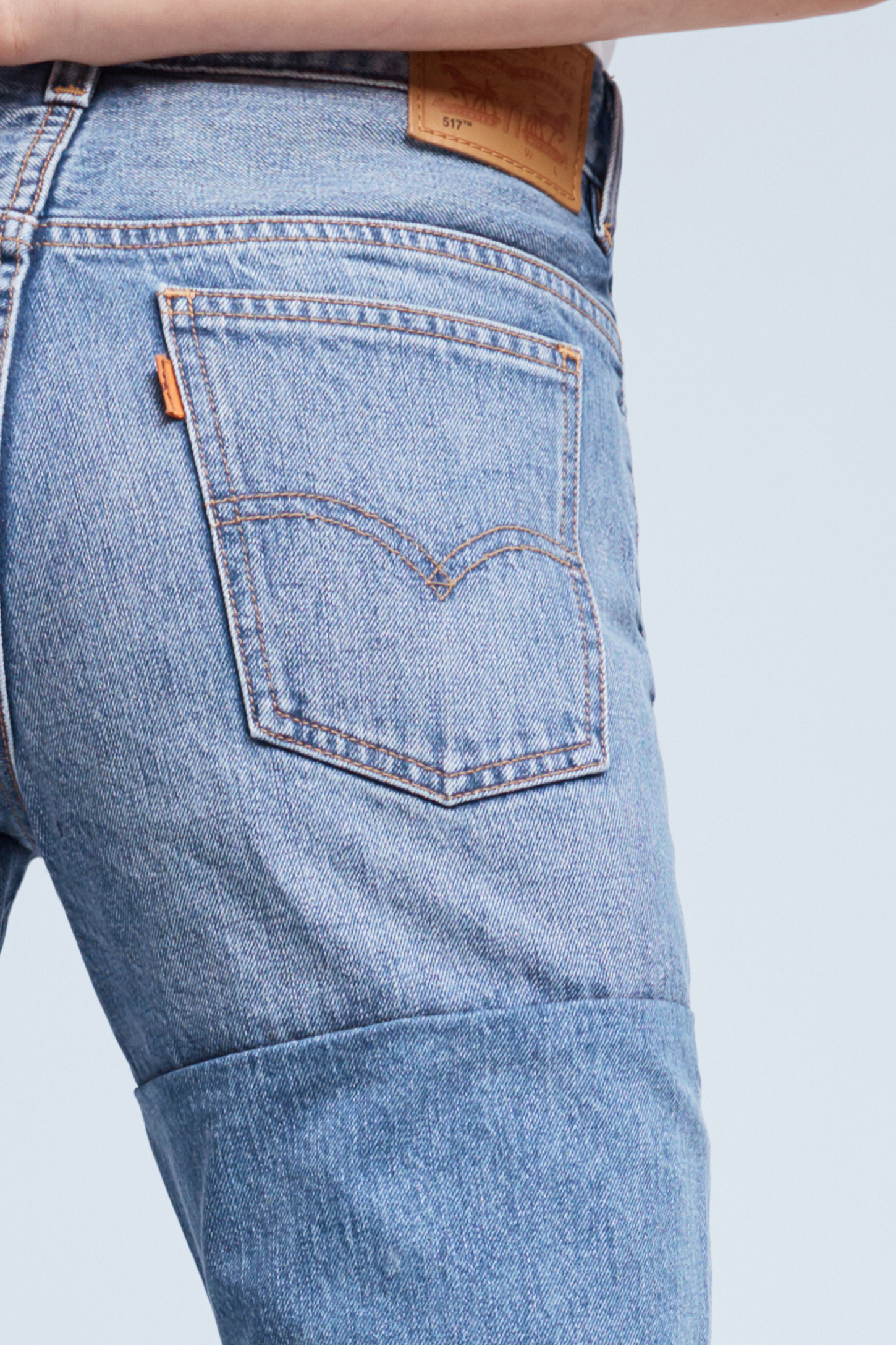 Levi's 517 Ultra High-Rise Cropped Bootcut Jeans | Anthropologie