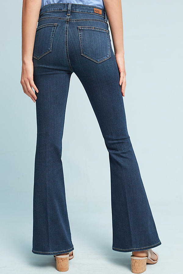 Paige Bell Canyon High-Rise Flare Petite Jeans | Anthropologie