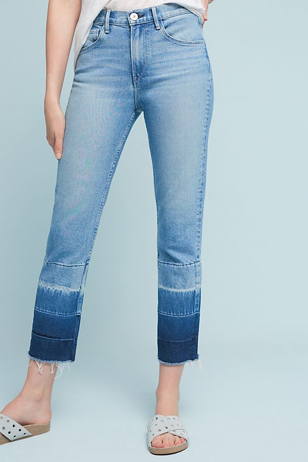 3x1 NYC W4 Shelter Ultra High-Rise Straight Cropped Jeans | Anthropologie
