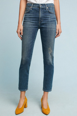 Jeans Citizens Of Humanity Carlton - Taille 31 Femme, Coupe Slim, Longueur Cheville, Lavage Pale Blue - Occasion Très Bon état