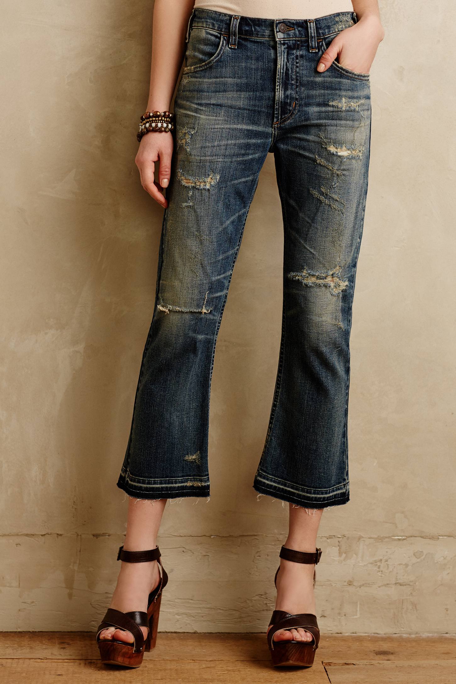 Citizens of Humanity Drew Crop Flare Jeans | Anthropologie