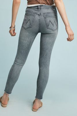 Mother - Looker Distressed Mid-rise Skinny Jeans - Light denim ...