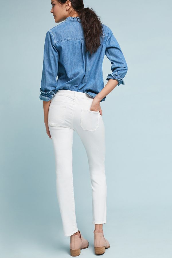 M.i.h Paris Mid-Rise Straight Cropped Jeans | Anthropologie