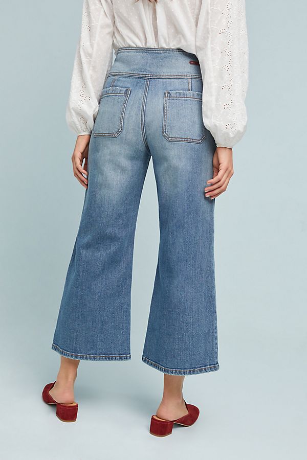 Pilcro Ultra High-Rise Cropped Wide-Leg Jeans | Anthropologie