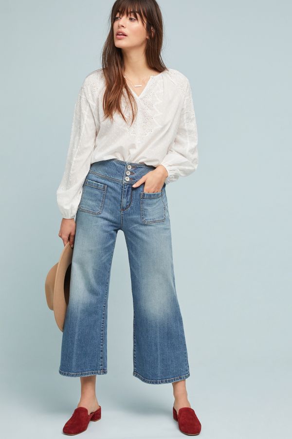 Pilcro wide shop leg jeans