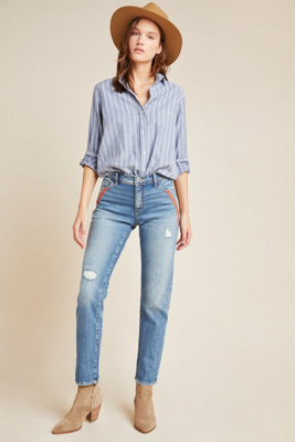 pilcro high rise skinny jeans