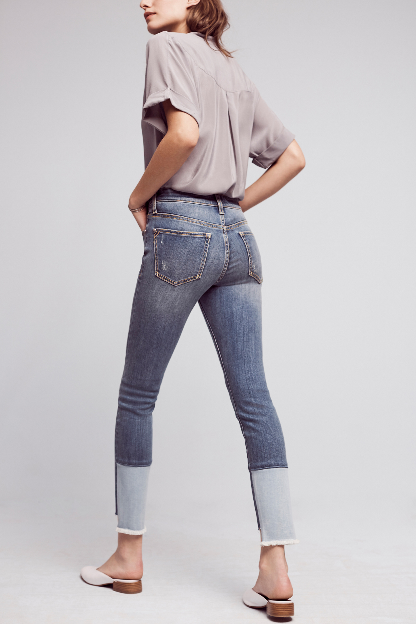 pilcro high rise skinny jeans