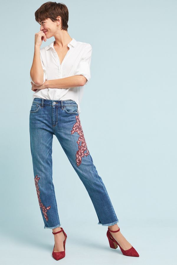 Pilcro Mid Rise Slim Boyfriend Jeans Anthropologie