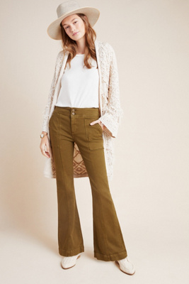 pilcro high rise flare jeans