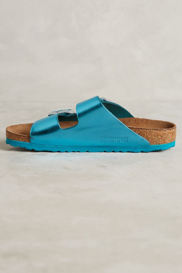 Birkenstock Metallic Arizona Sandals | Anthropologie