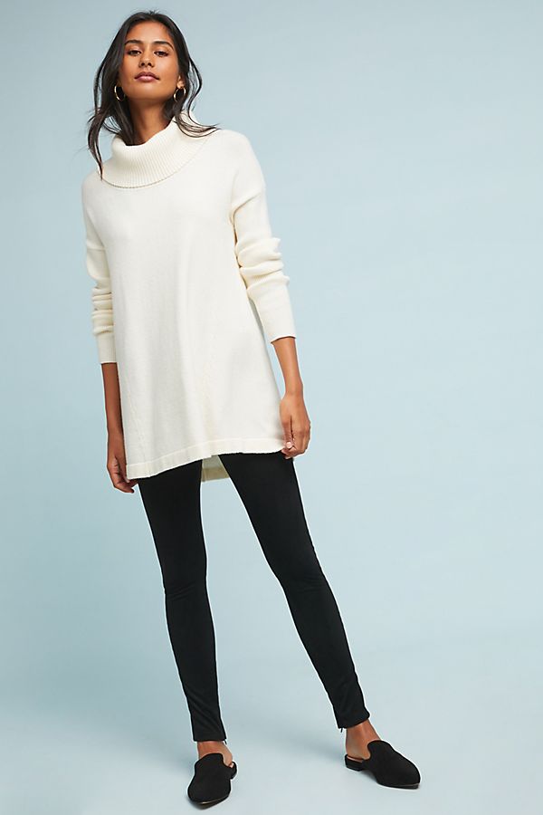 Slide View: 1: Rosalind Faux Suede Leggings