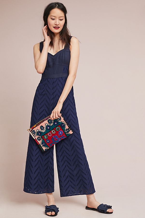 Slide View: 1: Alice Eyelet Jumpsuit