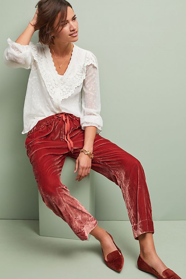 Slide View: 1: Nicola Velvet Pants