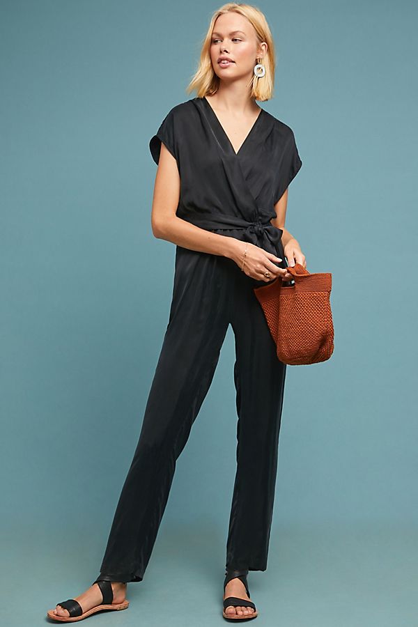 Slide View: 1: Carter Tie-Wast Jumpsuit