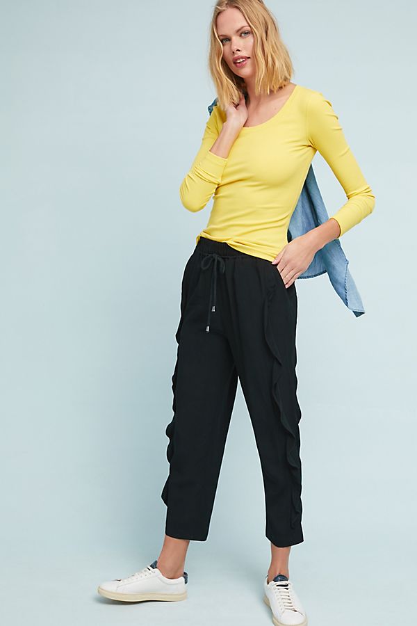 Slide View: 1: Ruffled Joggers