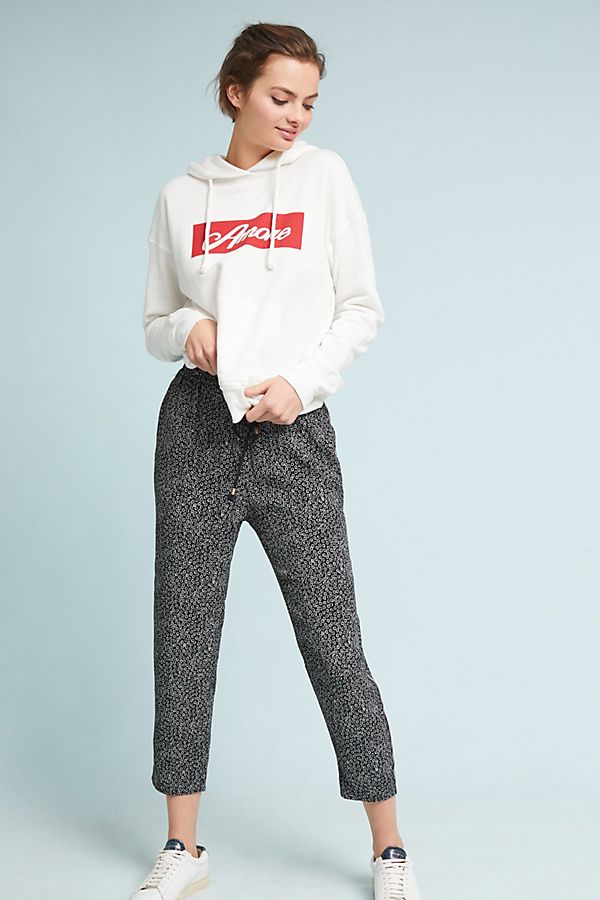 Slide View: 1: Track-Striped Joggers