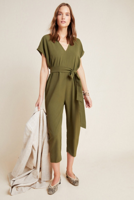 petite green jumpsuit