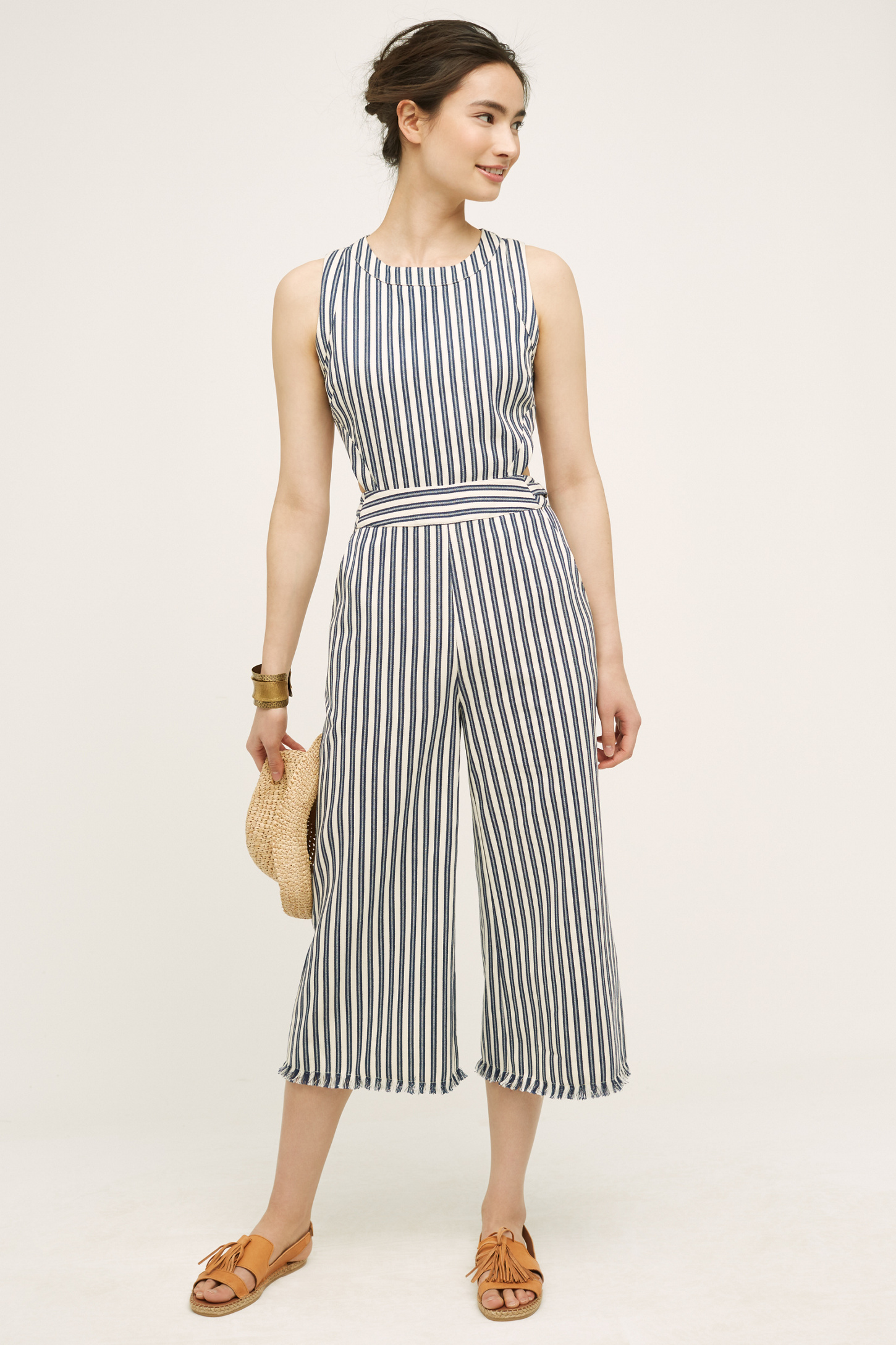 Sailor Stripe Jumpsuit Anthropologie
