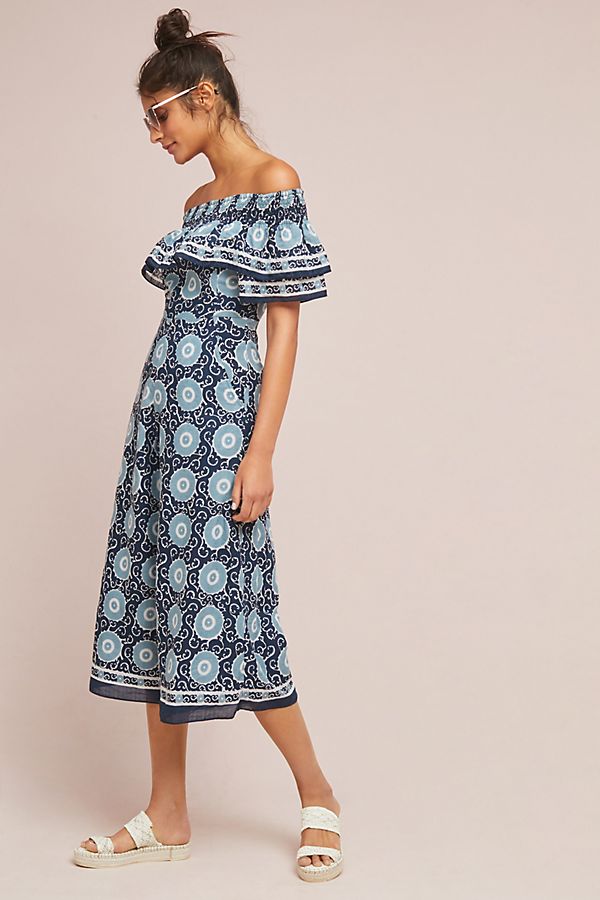 Slide View: 1: Suzani Off-The-Shoulder Romper