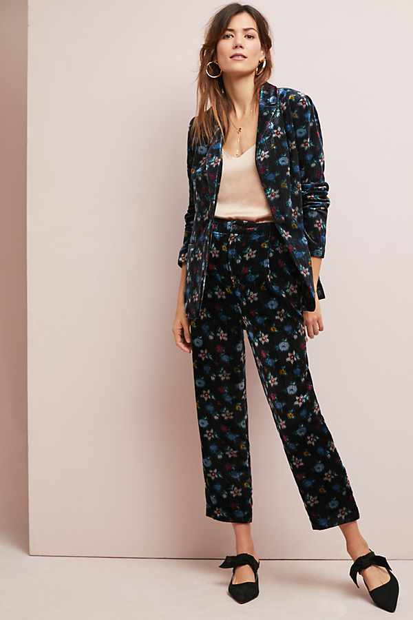 Slide View: 1: Printed Corduroy Pants