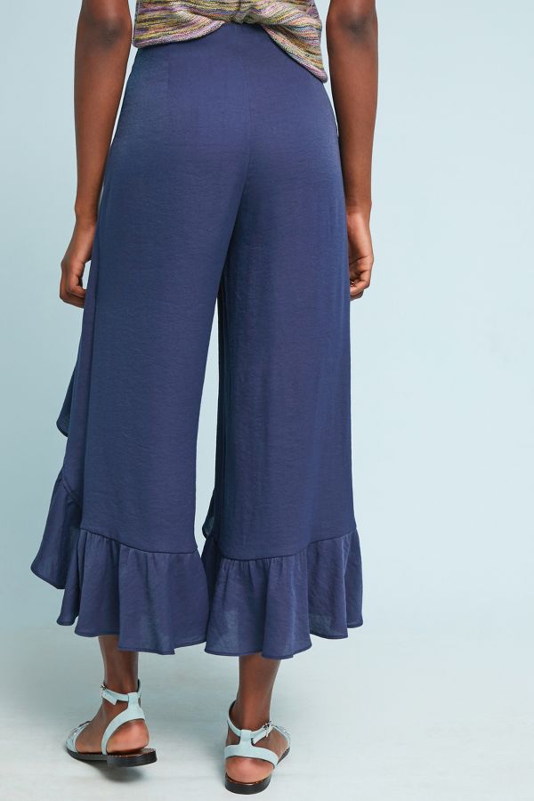 Ruffle-Wrapped Pants | Anthropologie