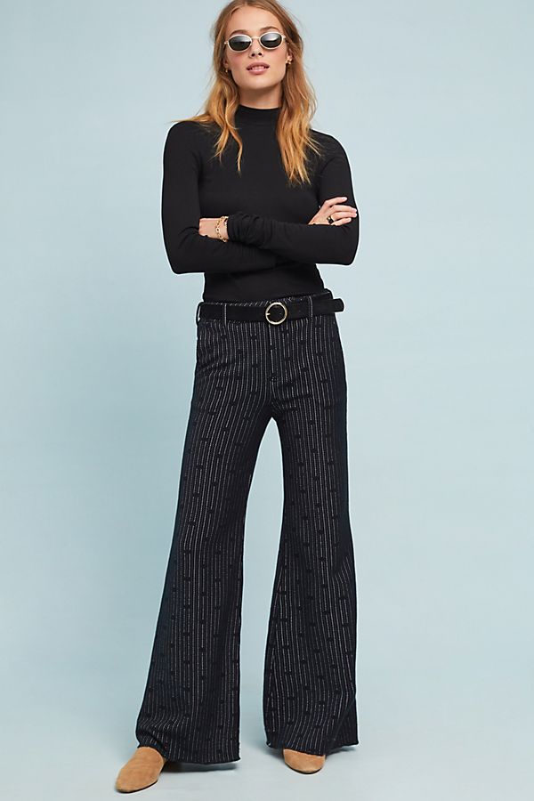 Slide View: 1: Jacquard Dot Trousers