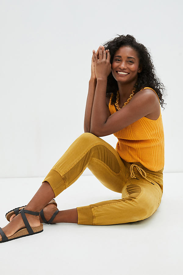 Anthropologie The Nomad Joggers In Yellow