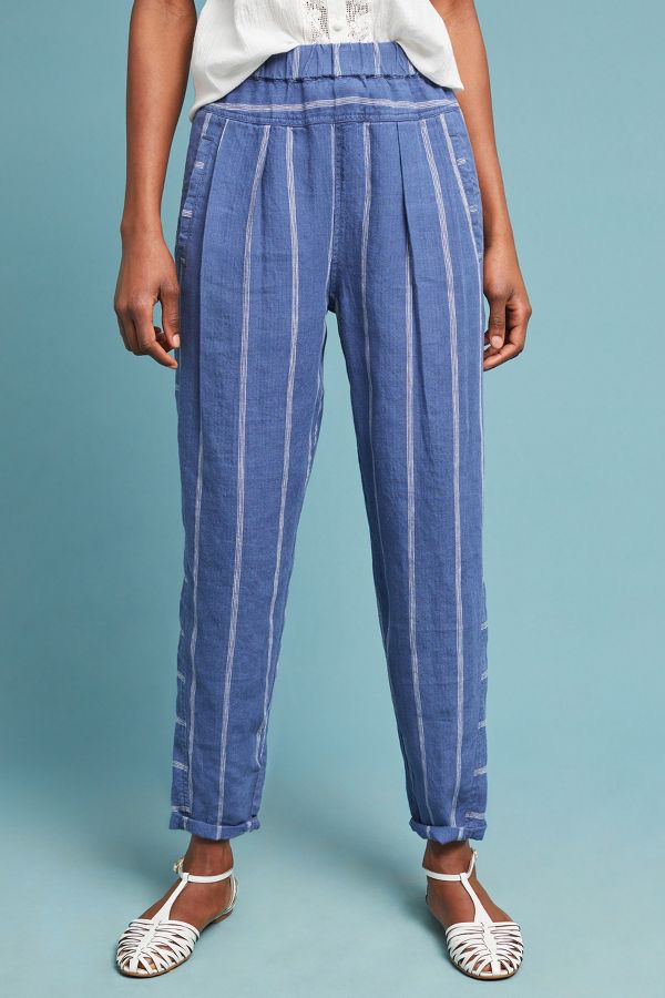 striped work pants