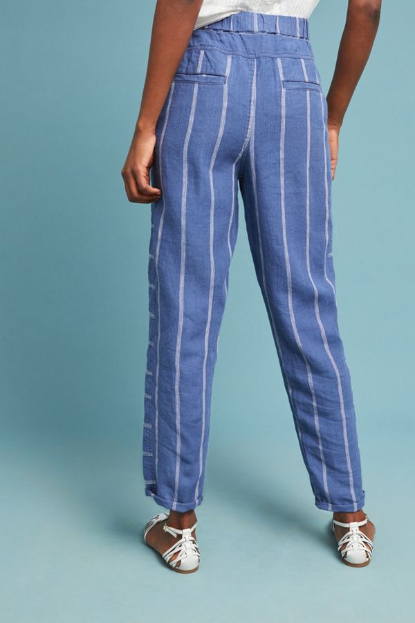 mens striped linen pants