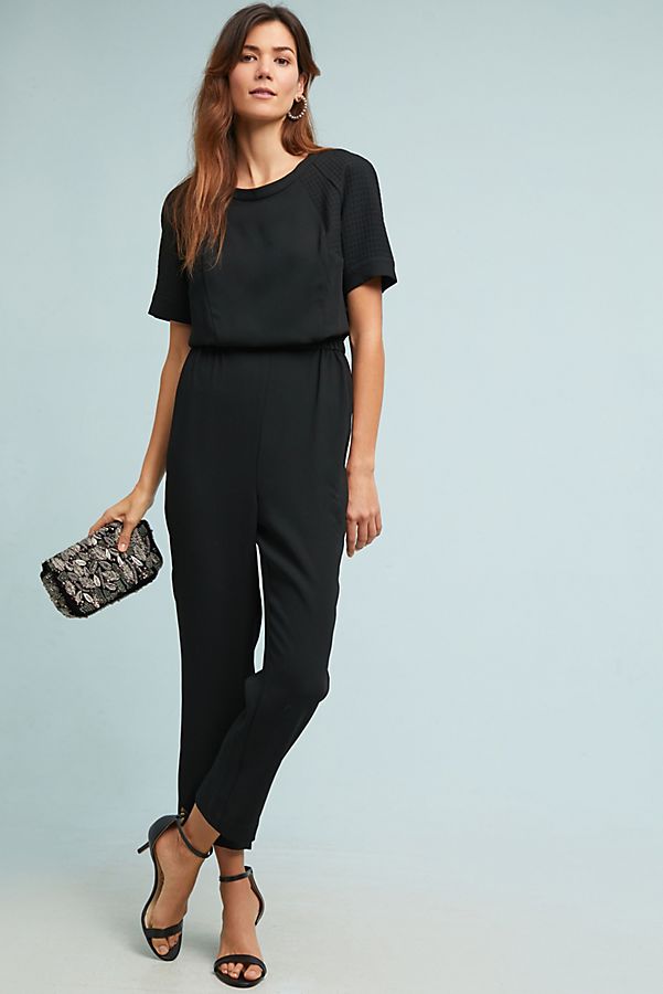 Slide View: 1: Allegory Textured Jumpsuit